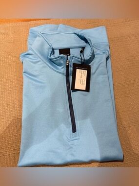 Light Blue Quarter-Zip Pullover